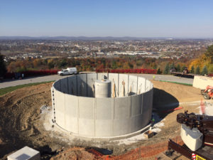 Dutchland Crews Set Potable Water Storage Tank for The York Water Company