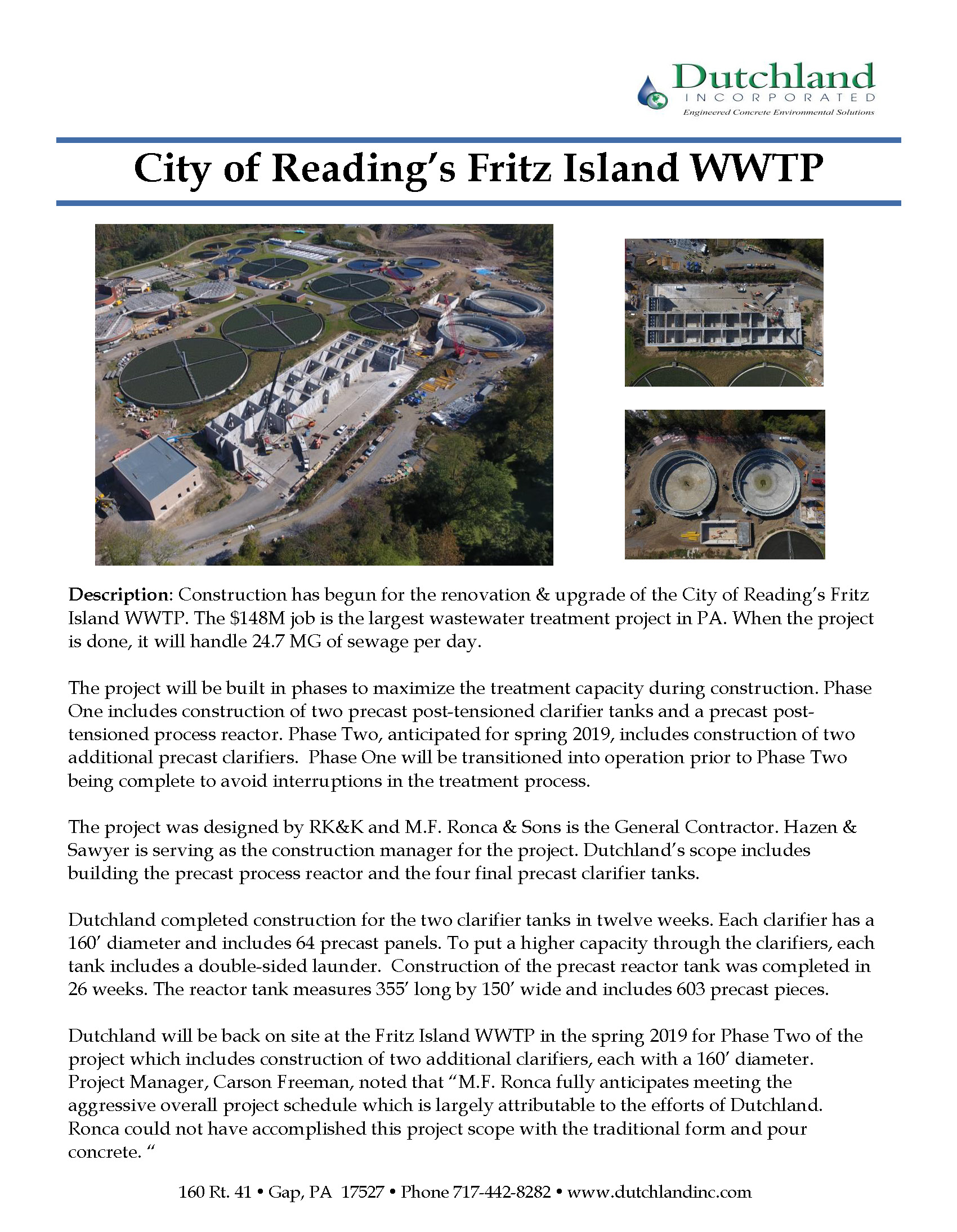 city of reading fritz island wwtp