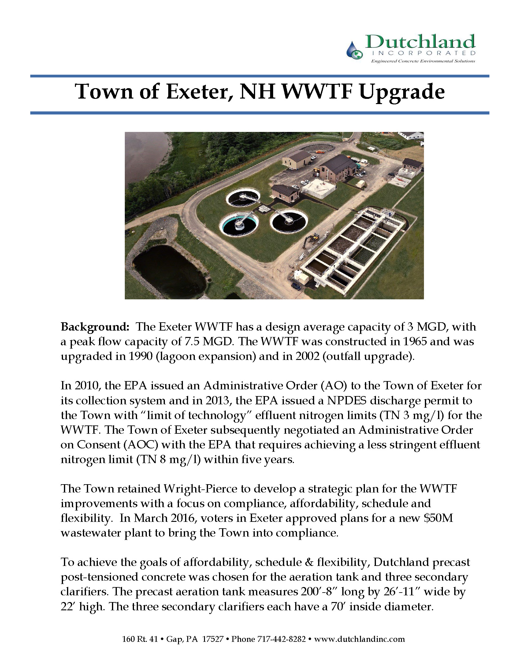 exeter wwtp case study