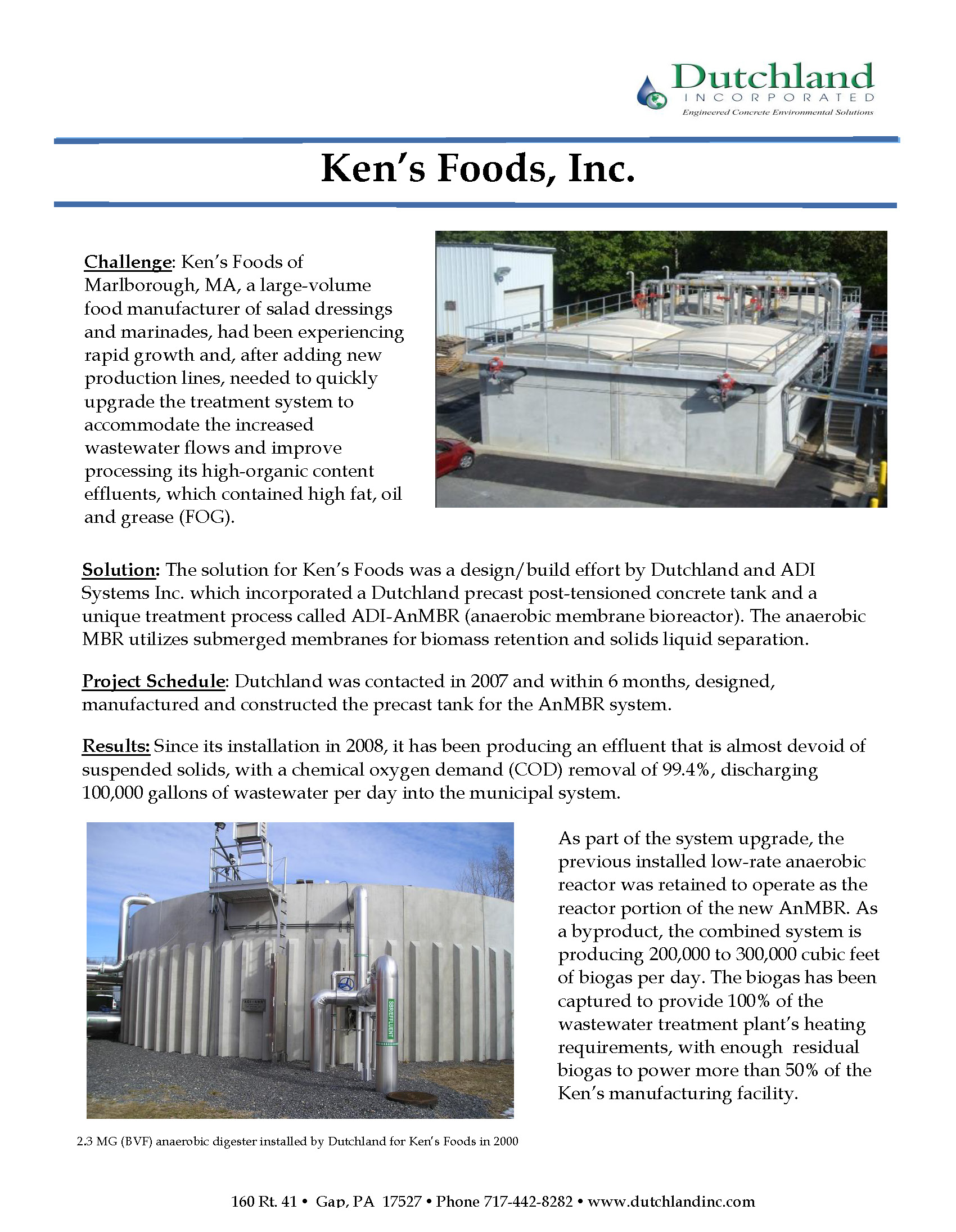 ken's foods case study